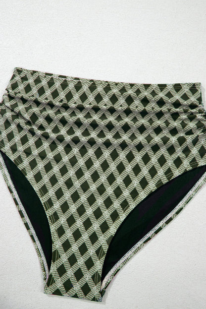 Sasha Patchwork High Waisted Bikini - Hello Beautiful BoutiqueBikinisThreaded Pear