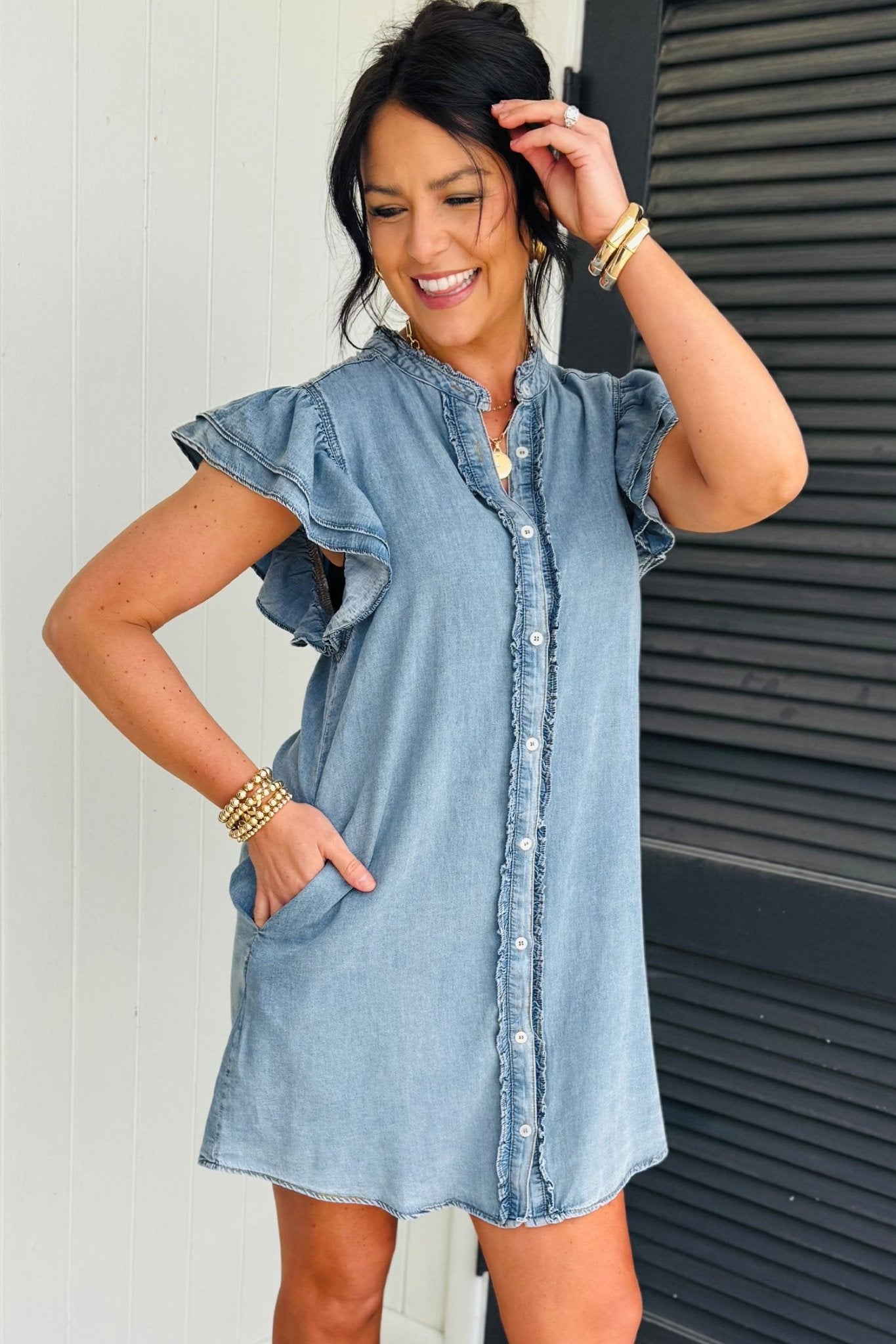 Sasha Short Sleeve Mini Dress - Hello Beautiful BoutiqueMini DressesThreaded Pear