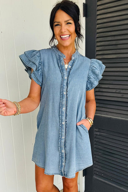 Sasha Short Sleeve Mini Dress - Hello Beautiful BoutiqueMini DressesThreaded Pear