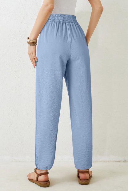 Sawyer Waistband Pleated Loose Pants - Hello Beautiful BoutiquePants & CulotteThreaded Pear