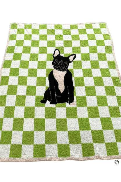 SC - ETA 6/30 - Walter Wiggles Check Blanket© - Hello Beautiful BoutiqueWS 600 AccessoriesNash Grey Wholesale