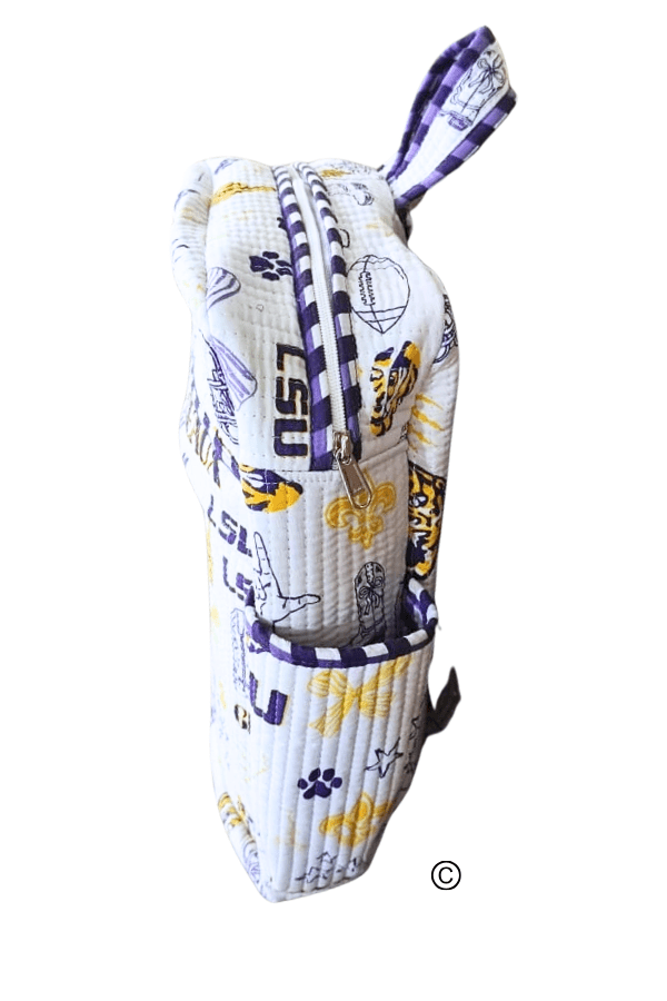 SC - ETA 7/1 - LSU Backpack© - Hello Beautiful BoutiqueWS 640 HandbagsNash Grey Wholesale