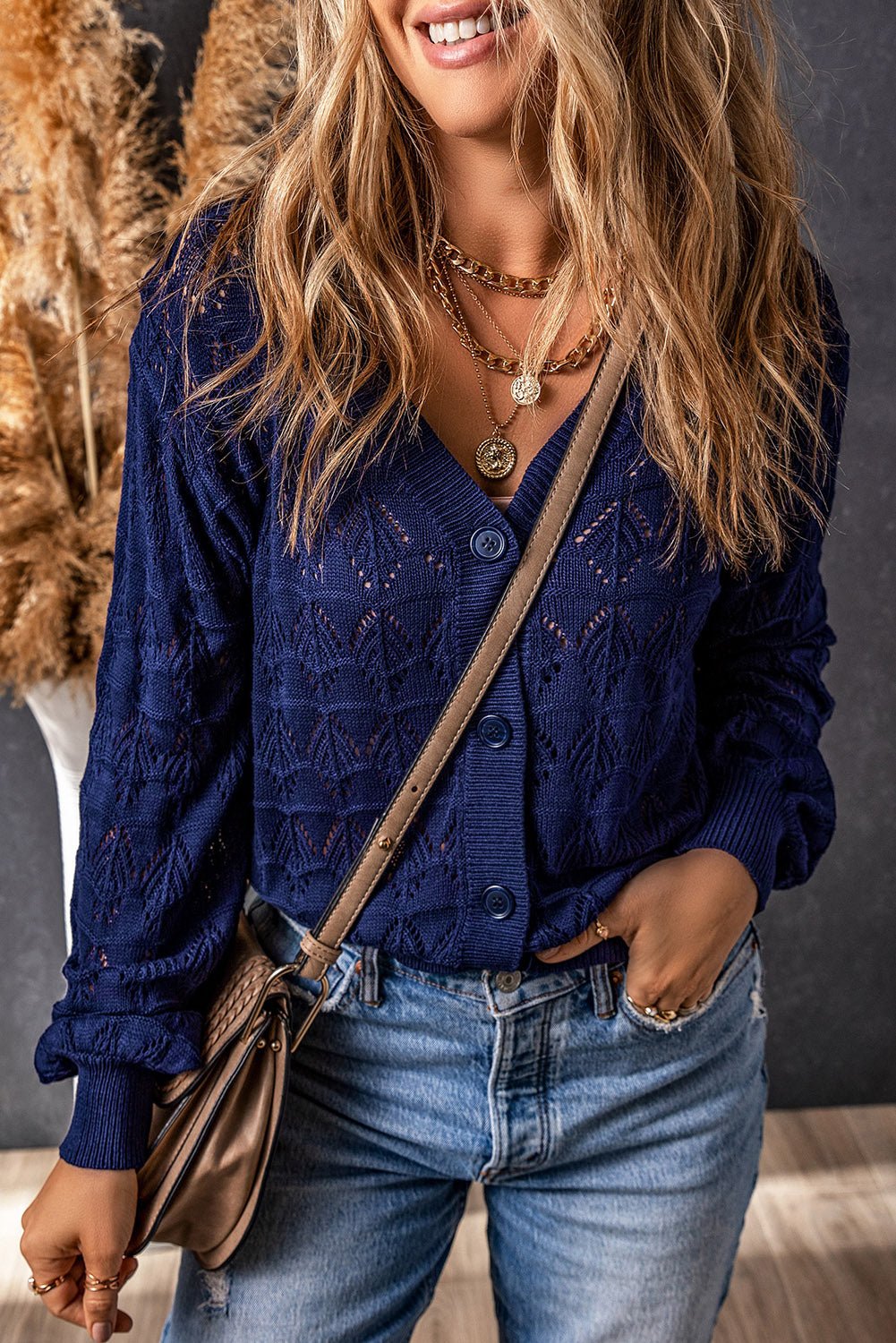 Scarlet Lightweight Front Crochet Cardigan - Hello Beautiful BoutiqueCardigansThreaded Pear