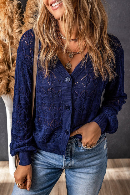 Scarlet Lightweight Front Crochet Cardigan - Hello Beautiful BoutiqueCardigansThreaded Pear