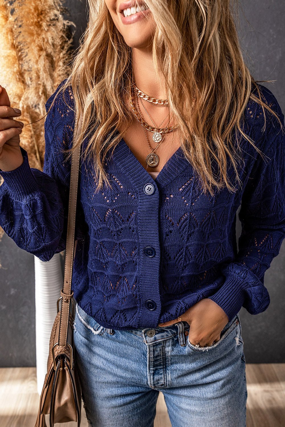 Scarlet Lightweight Front Crochet Cardigan - Hello Beautiful BoutiqueCardigansThreaded Pear