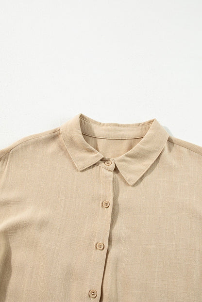 Scarlet Sleeve Tiered Pleated Shirt - Hello Beautiful Boutique20% OFFThreaded Pear