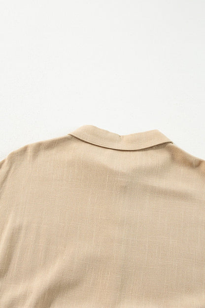 Scarlet Sleeve Tiered Pleated Shirt - Hello Beautiful Boutique20% OFFThreaded Pear