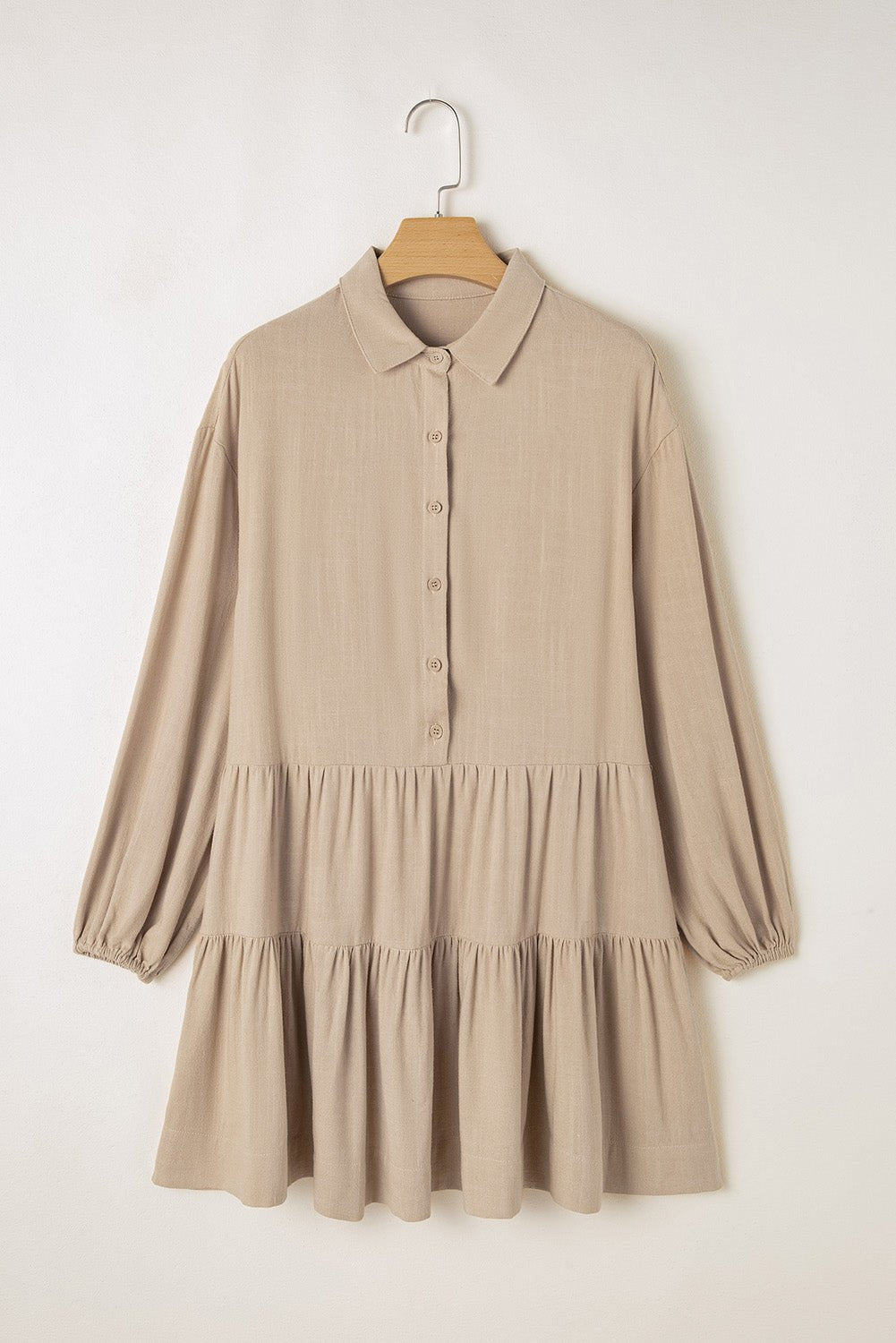 Scarlet Sleeve Tiered Pleated Shirt - Hello Beautiful Boutique20% OFFThreaded Pear
