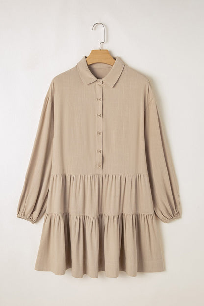 Scarlet Sleeve Tiered Pleated Shirt - Hello Beautiful Boutique20% OFFThreaded Pear