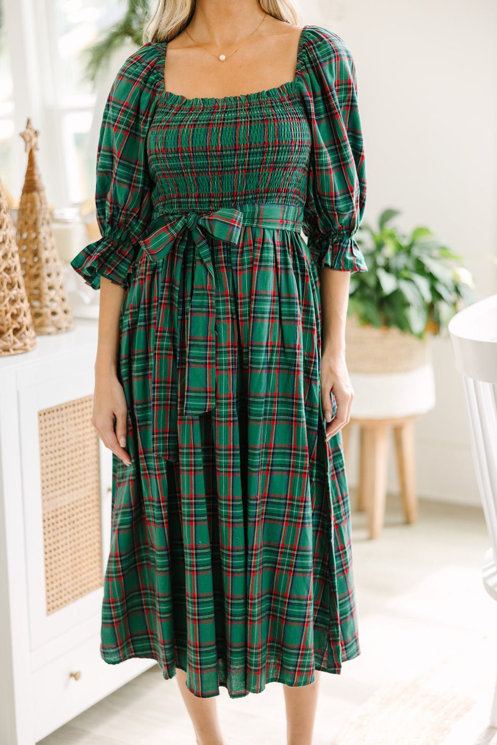 Scarlett Waist Flared Midi Dress - Hello Beautiful BoutiqueMidi DressesThreaded Pear