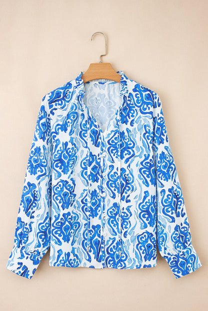 Serena Front Puff Sleeve Shirt - Hello Beautiful BoutiqueBlouses & ShirtsThreaded Pear