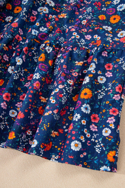 Serenity Puff Sleeve Mini Dress - Hello Beautiful BoutiqueFloral DressesThreaded Pear