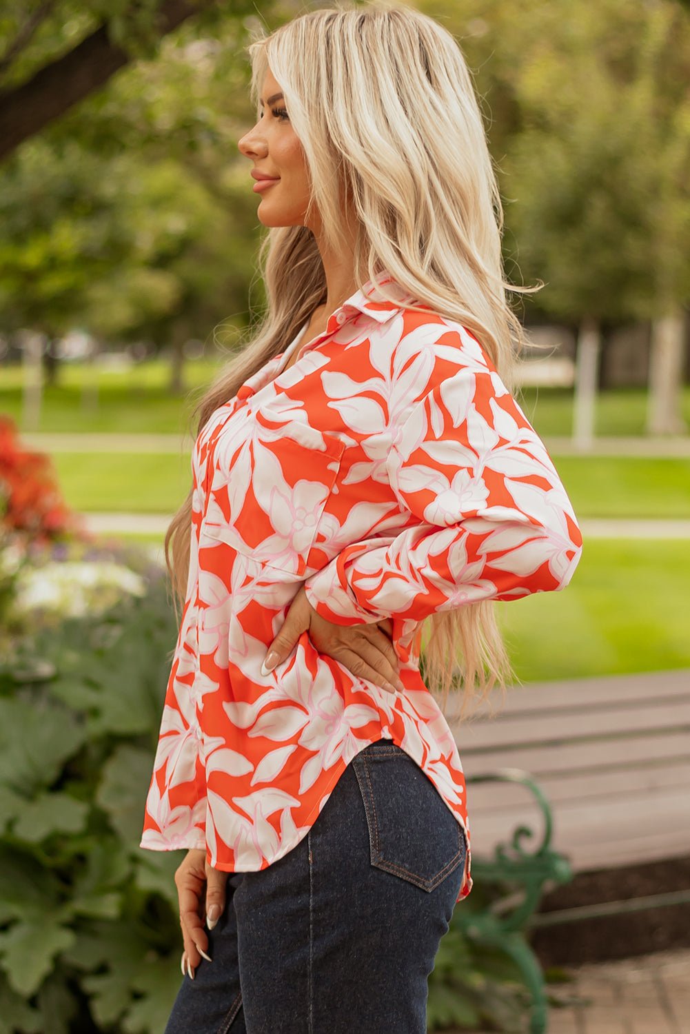 Serenity Single Chest Up Shirt - Hello Beautiful BoutiqueBlouses & ShirtsThreaded Pear