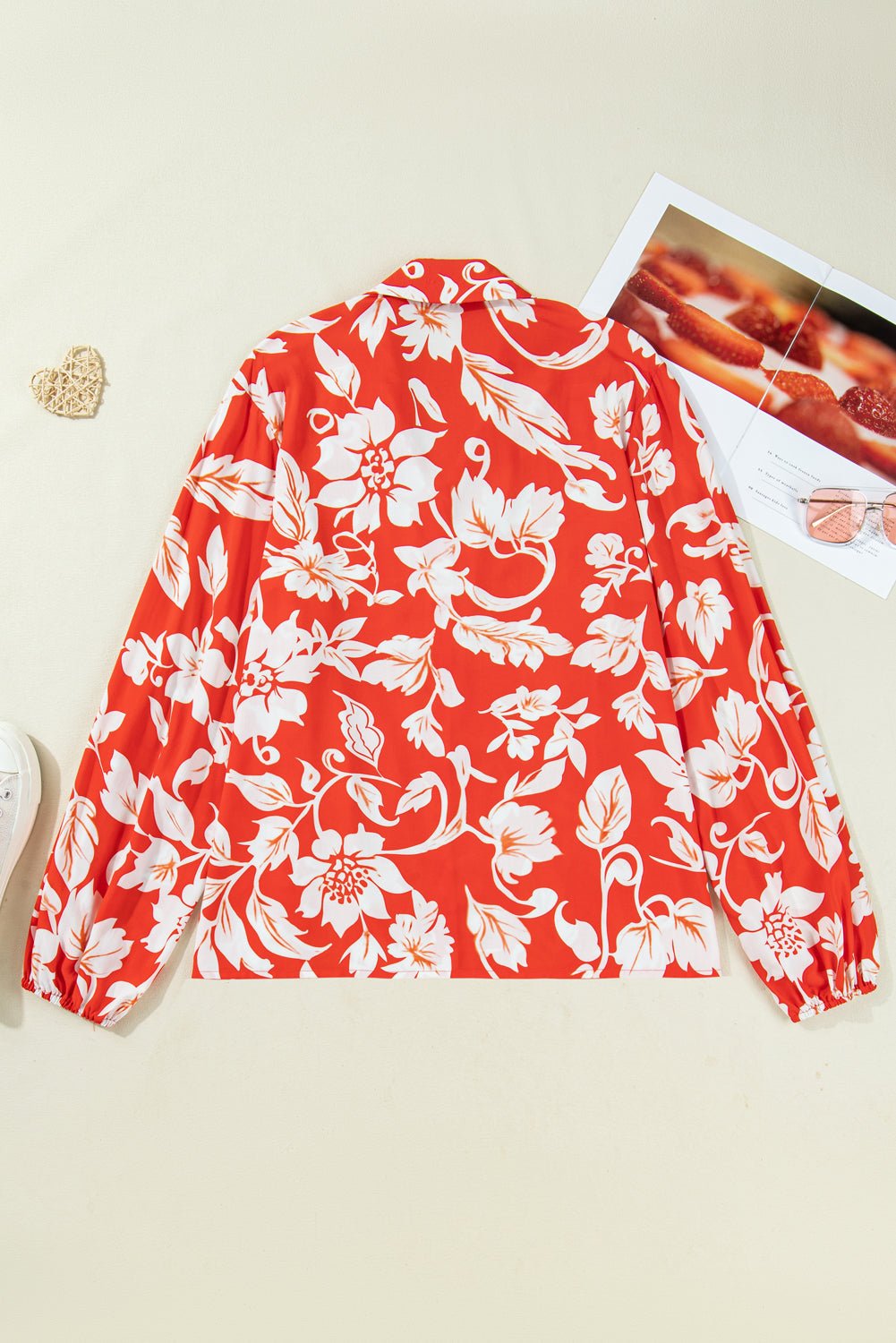 Shelby Print Loose Up PLUS Shirt - Hello Beautiful BoutiquePlus Size Blouses & ShirtsThreaded Pear