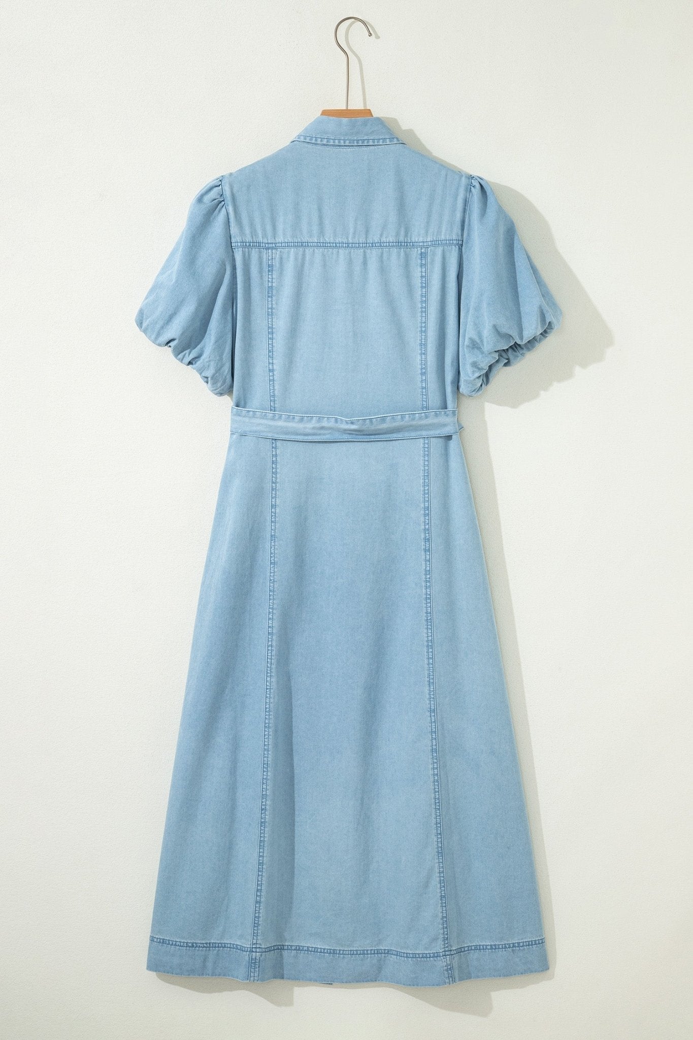 Shiloh Bubble Sleeve Long Dress - Hello Beautiful BoutiqueMidi DressesThreaded Pear