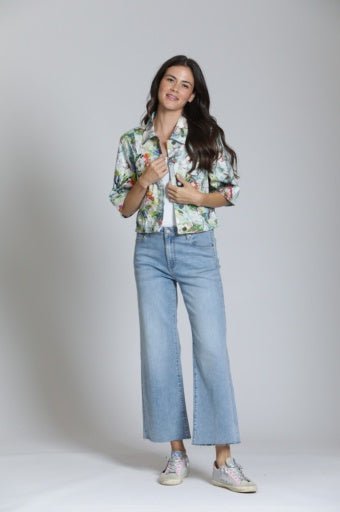 Short Sleeve Jean Jacket B184B - Hello Beautiful BoutiqueJacketAPNY