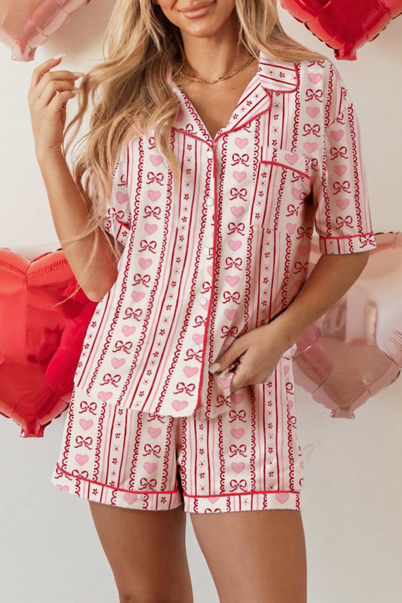 Sienna Short 2pcs Pajama Set - Hello Beautiful BoutiqueSleepwearThreaded Pear