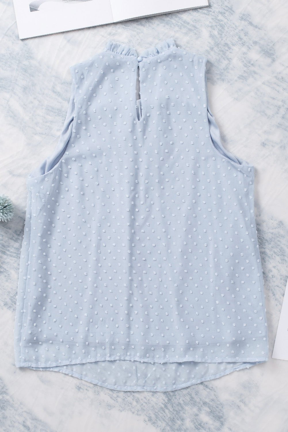 Sierra Dot Sleeveless Ruffle Tank - Hello Beautiful BoutiqueTank TopsThreaded Pear