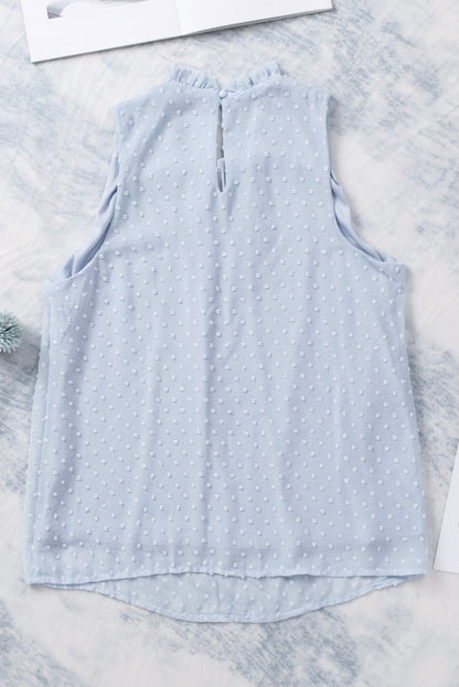 Sierra Dot Sleeveless Ruffle Tank - Hello Beautiful BoutiqueTank TopsThreaded Pear