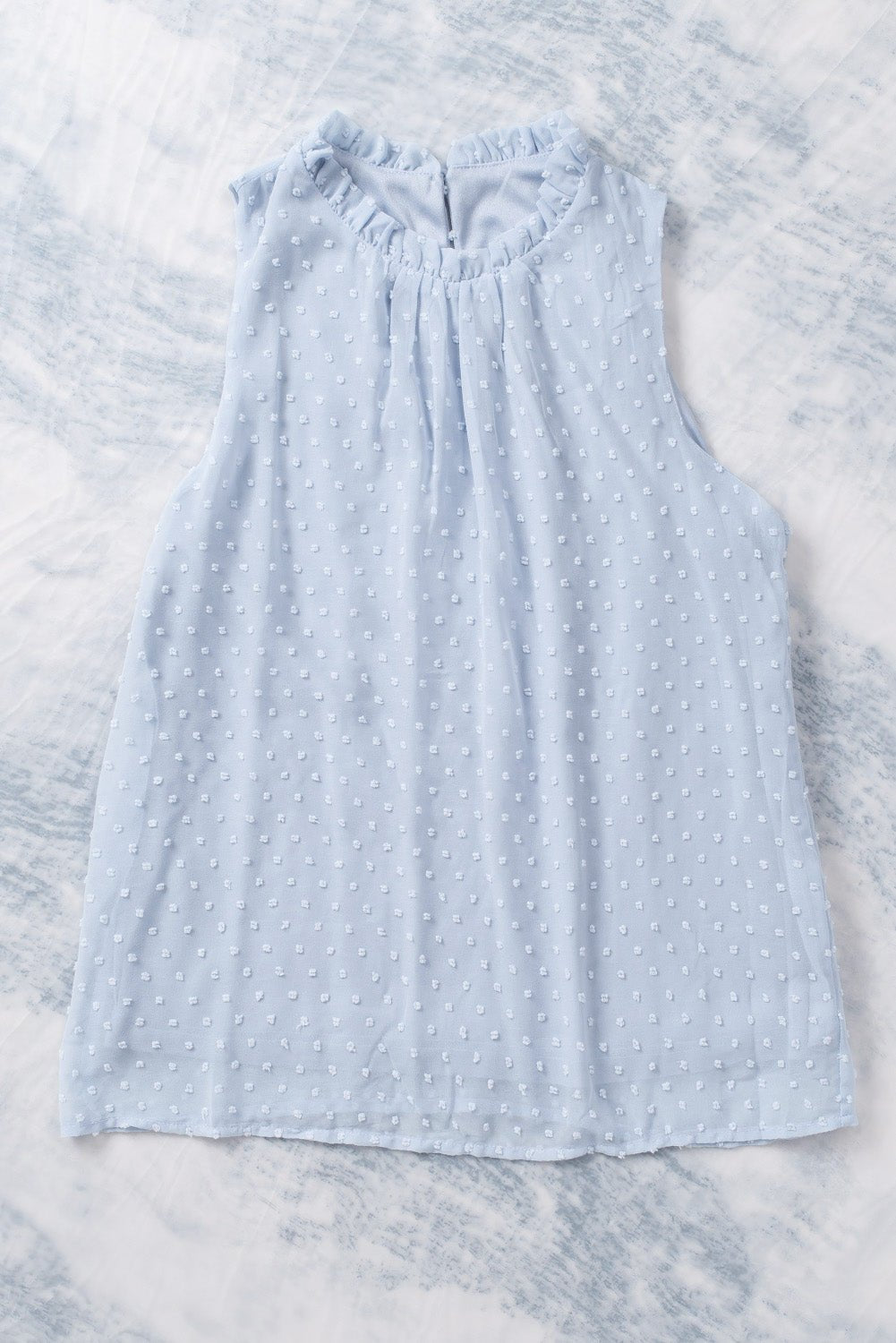 Sierra Dot Sleeveless Ruffle Tank - Hello Beautiful BoutiqueTank TopsThreaded Pear