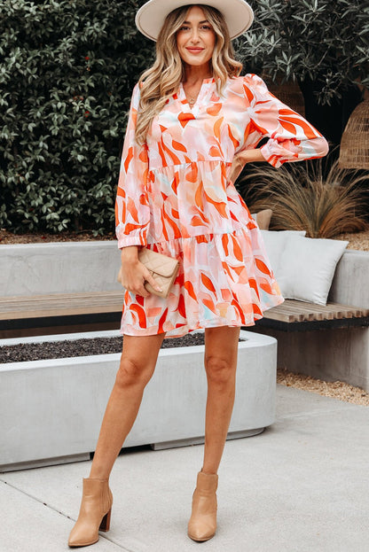 Sierra Print Long Sleeve Dress - Hello Beautiful Boutique15% OFFThreaded Pear