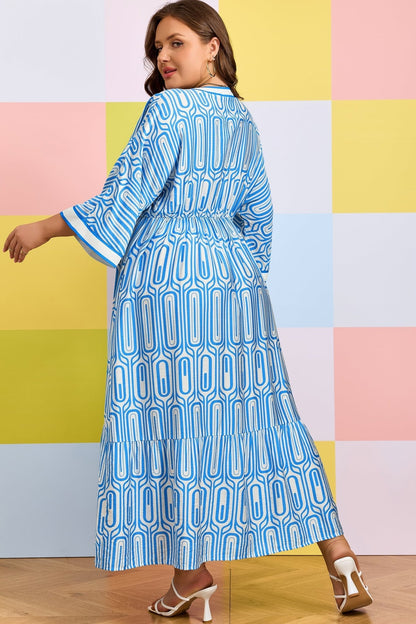Siya Bracelet Sleeve Long PLUS Dress - Hello Beautiful BoutiquePlus Size Maxi DressesThreaded Pear