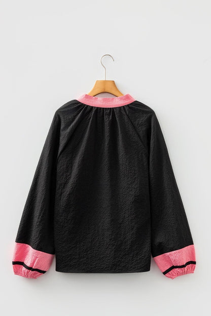 Siya Long Sleeve Blouse Long Sleeve Top - Hello Beautiful BoutiqueBlouses & ShirtsThreaded Pear
