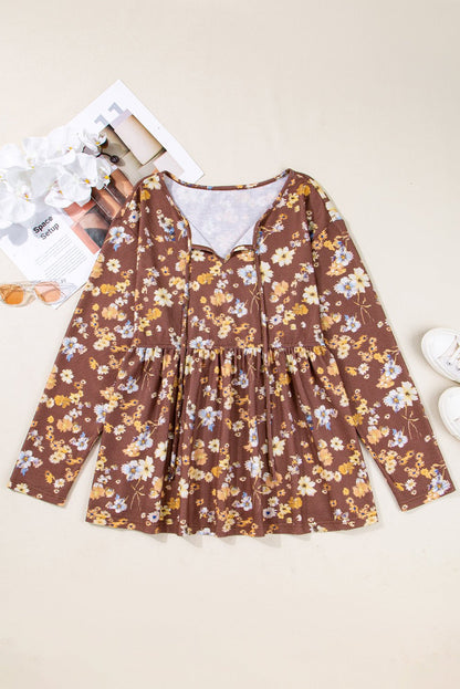 Skye Sleeve Babydoll Blouse Long Sleeve PLUS Top - Hello Beautiful BoutiquePlus Size Blouses & ShirtsThreaded Pear