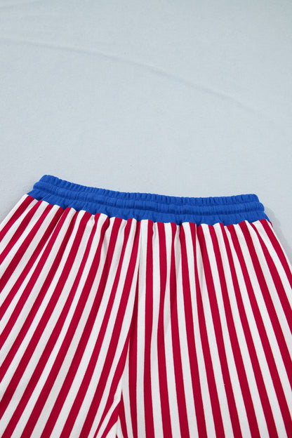 Skye Stripe Trim Tee Set - Hello Beautiful BoutiqueShort SetsThreaded Pear