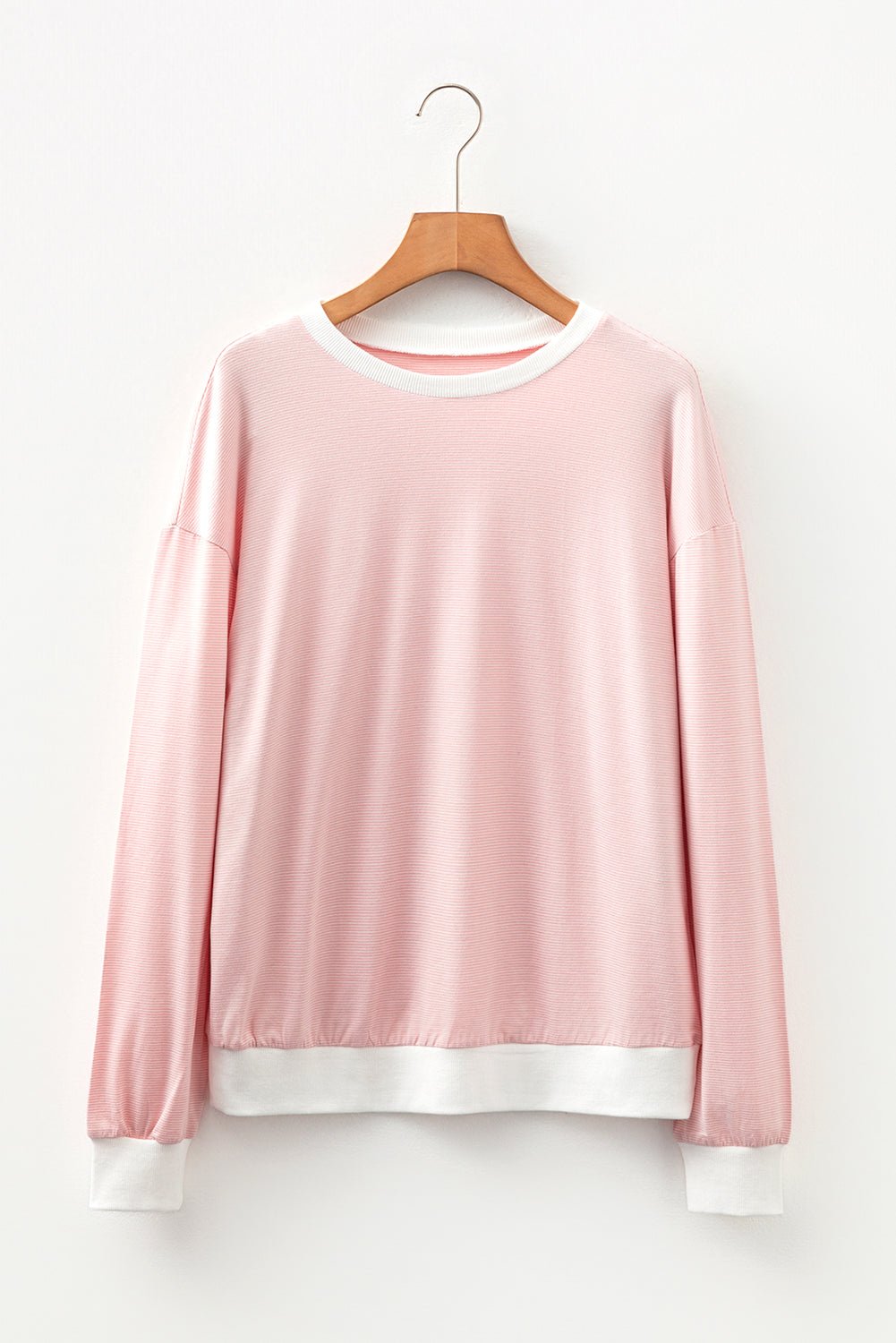 Skyler Contrast Edge Patchwork Long Sleeve Top - Hello Beautiful BoutiqueLong Sleeve TopsThreaded Pear