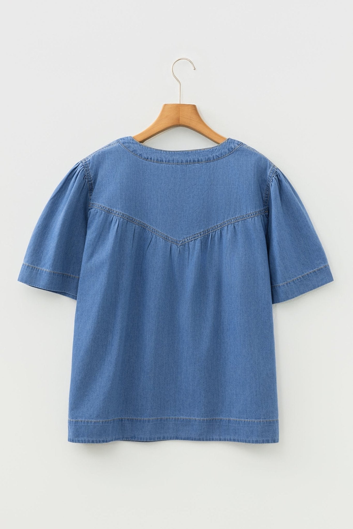 Sloane Half Short Sleeve Top - Hello Beautiful BoutiqueBlouses & ShirtsThreaded Pear