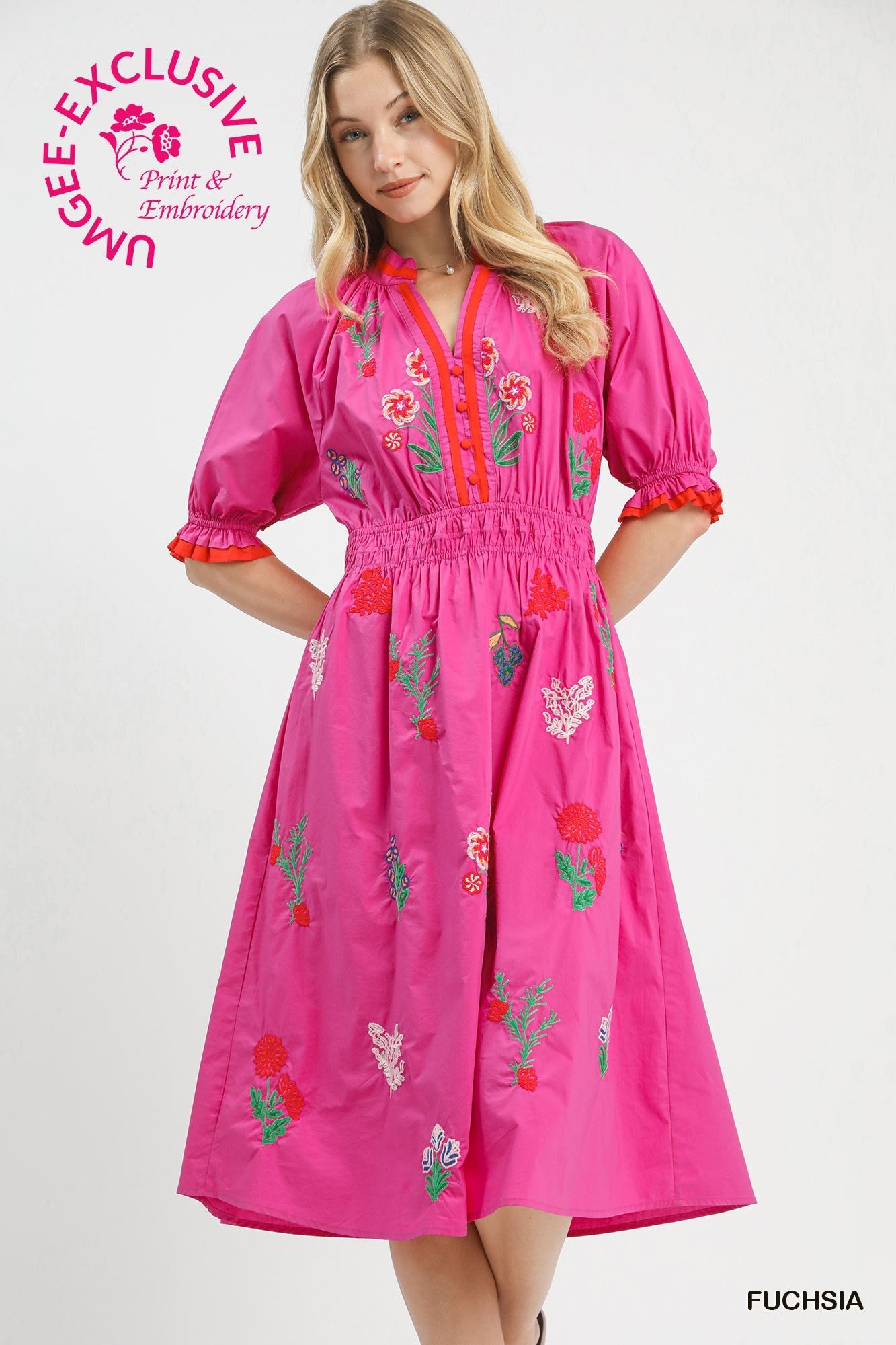 Smocked Waistband Dress C5735 - Hello Beautiful BoutiqueDressUmgee