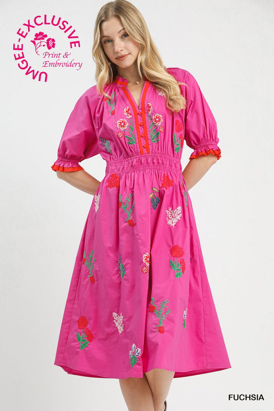 Smocked Waistband Dress C5735 - Hello Beautiful BoutiqueDressUmgee