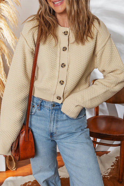 Sofia Front Cropped Cardigan Sweater - Hello Beautiful BoutiqueCardigansThreaded Pear