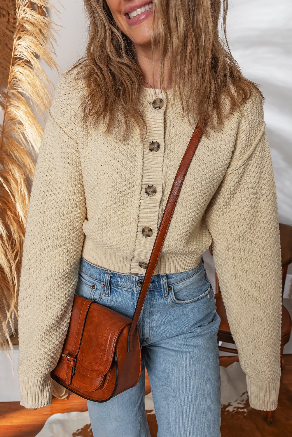 Sofia Front Cropped Cardigan Sweater - Hello Beautiful BoutiqueCardigansThreaded Pear