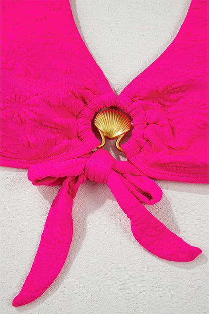 Sofia Knotted 2pcs Bikini Swimsuit - Hello Beautiful BoutiqueHigh Waisted SwimsuitThreaded Pear