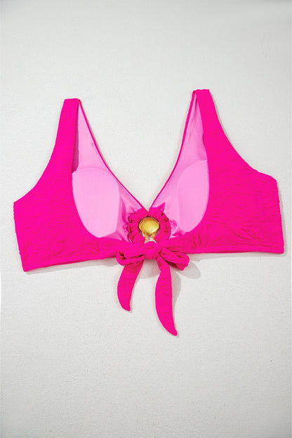 Sofia Knotted 2pcs Bikini Swimsuit - Hello Beautiful BoutiqueHigh Waisted SwimsuitThreaded Pear