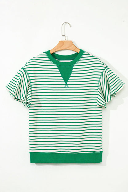 Sol Ruffle Short Sleeve Top - Hello Beautiful BoutiqueBlouses & ShirtsThreaded Pear