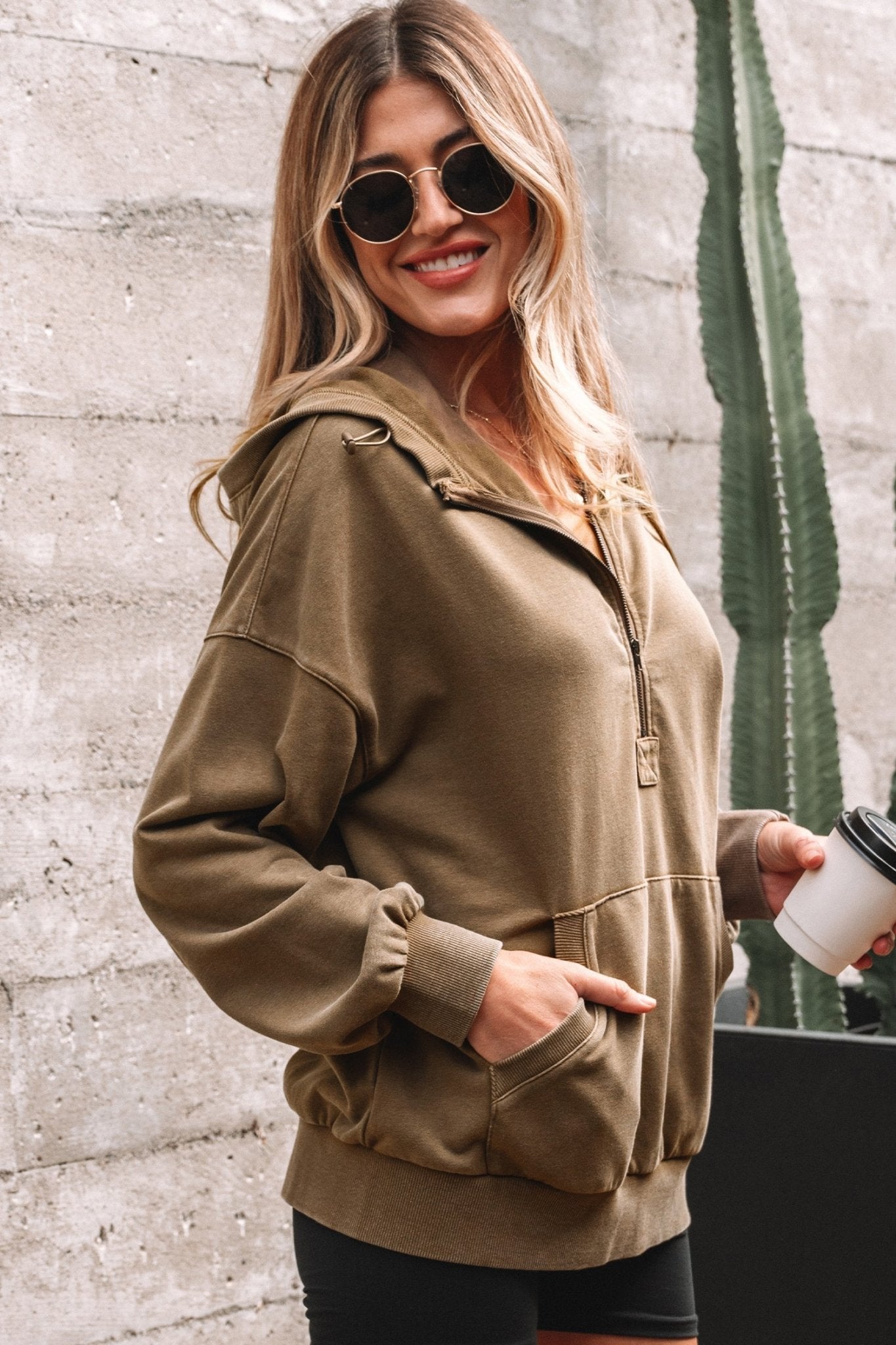Solana Mineral Wash Baggy Hoodie - Hello Beautiful BoutiqueSweatshirts & HoodiesThreaded Pear