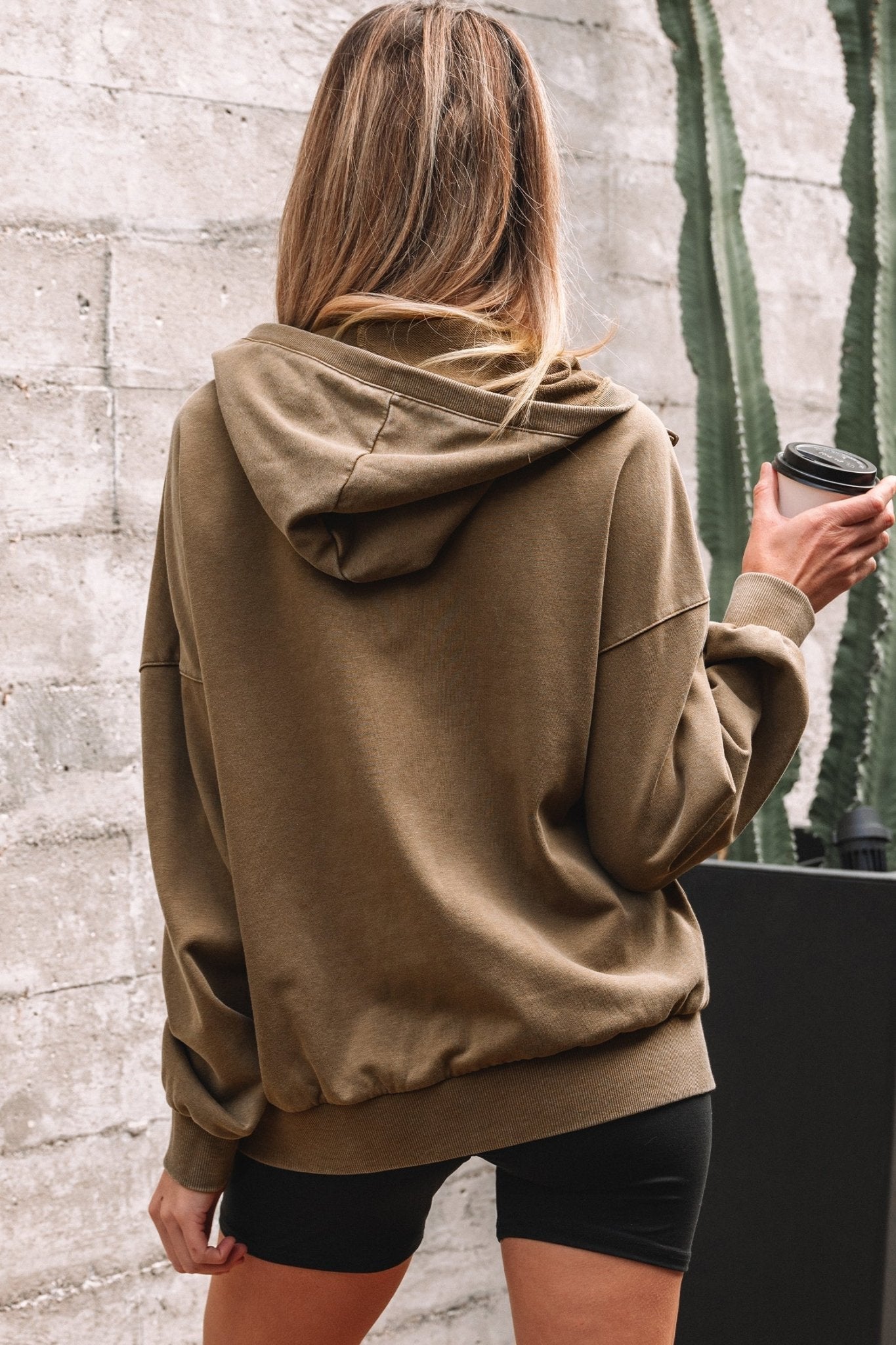 Solana Mineral Wash Baggy Hoodie - Hello Beautiful BoutiqueSweatshirts & HoodiesThreaded Pear