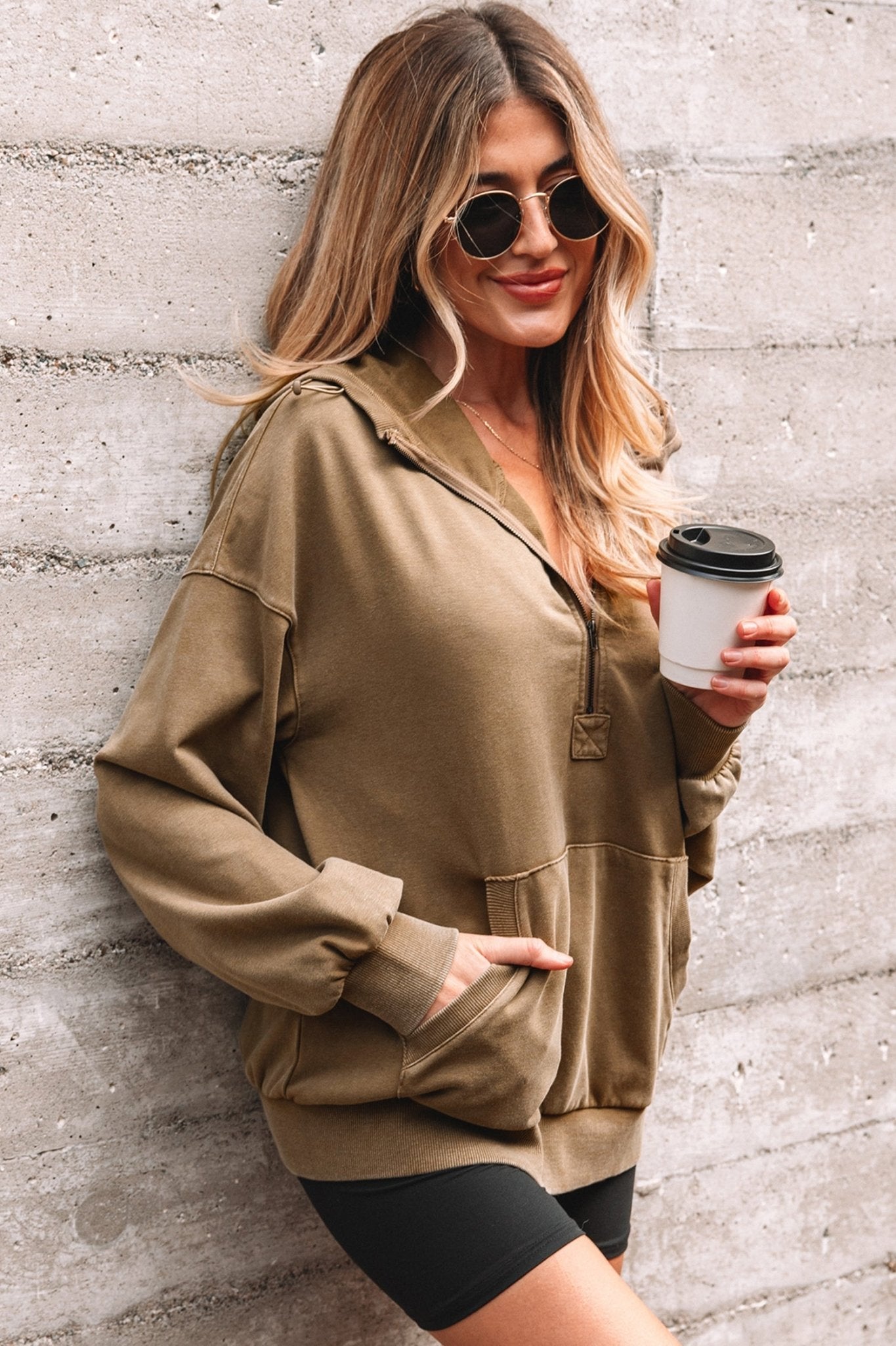 Solana Mineral Wash Baggy Hoodie - Hello Beautiful BoutiqueSweatshirts & HoodiesThreaded Pear