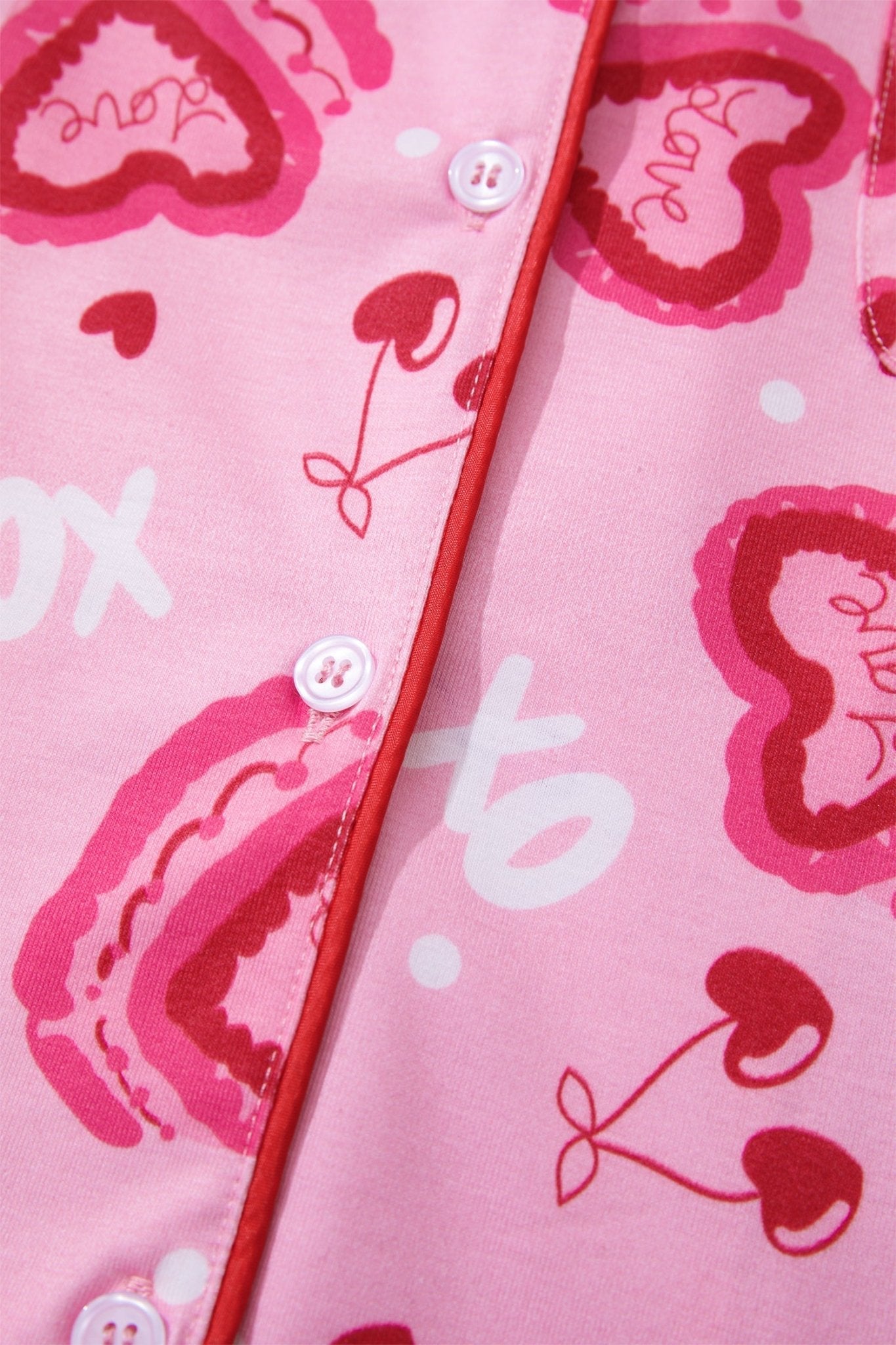 Solana Valentines 2pcs Pajama Set - Hello Beautiful BoutiqueSleepwearThreaded Pear