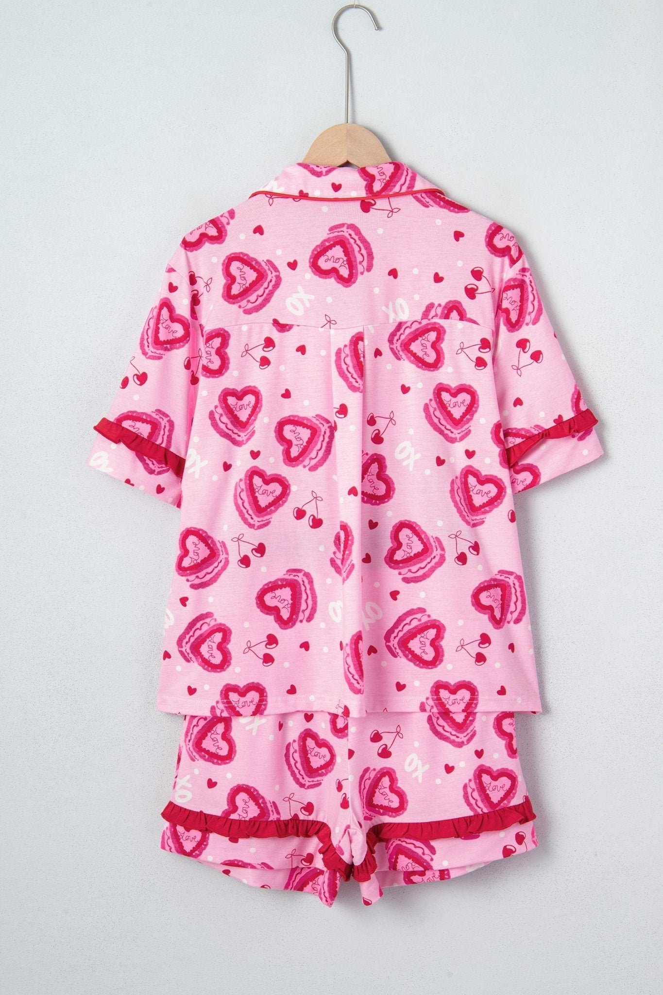 Solana Valentines 2pcs Pajama Set - Hello Beautiful BoutiqueSleepwearThreaded Pear