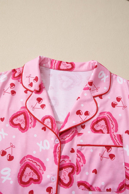 Solana Valentines 2pcs Pajama Set - Hello Beautiful BoutiqueSleepwearThreaded Pear