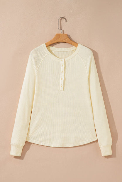 Soleil Knit Half Henley Top - Hello Beautiful Boutique15% OFFThreaded Pear