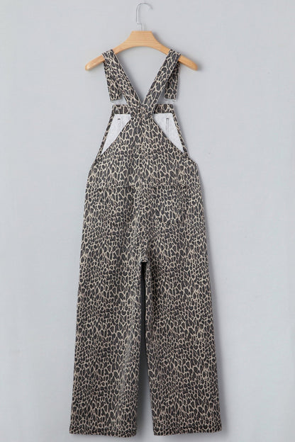 Soleil Leg Loose Overall Jumpsuit - Hello Beautiful BoutiqueJumpsuits & RompersThreaded Pear