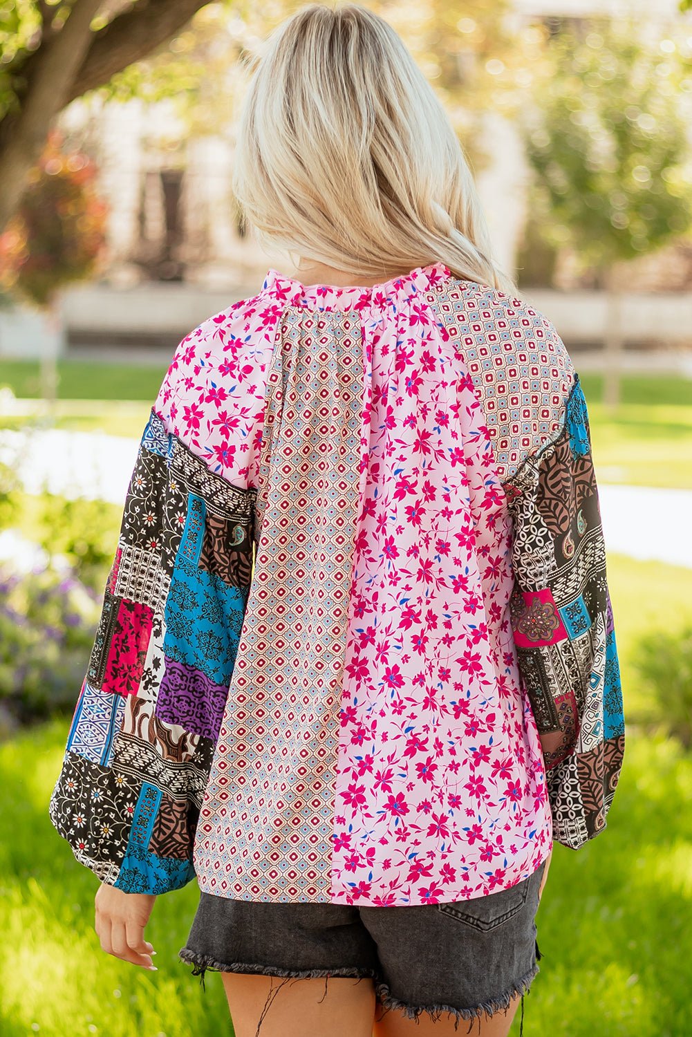 Solirina Shoulder Bubble Sleeve Blouse - Hello Beautiful BoutiqueBlouses & ShirtsThreaded Pear