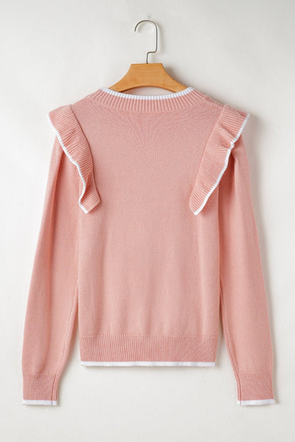 Sophia Long Sleeve Sweater Long Sleeve Top - Hello Beautiful BoutiqueSweatersThreaded Pear