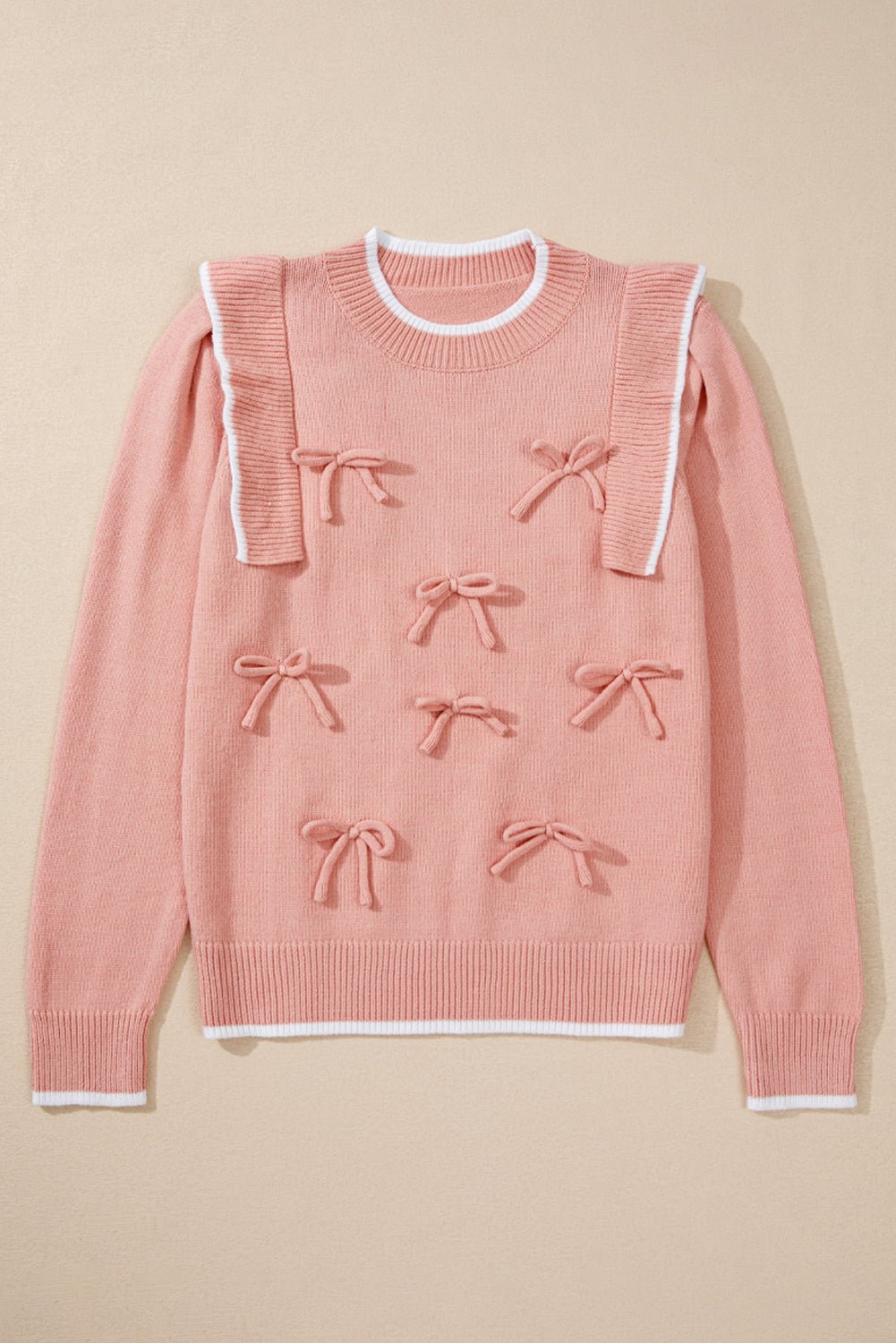 Sophia Long Sleeve Sweater Long Sleeve Top - Hello Beautiful BoutiqueSweatersThreaded Pear