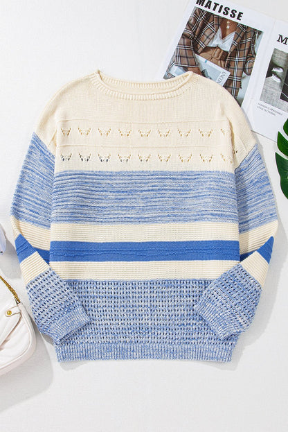 Sophia Stitch Puff Sleeve Sweater - Hello Beautiful BoutiqueSweatersThreaded Pear